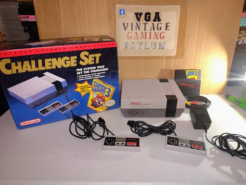 Nes console challenge set with - nes,